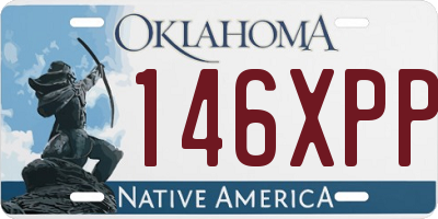 OK license plate 146XPP