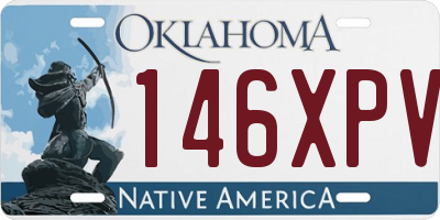 OK license plate 146XPV