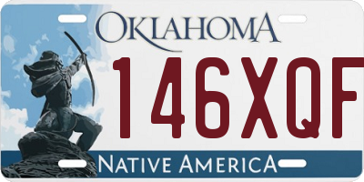 OK license plate 146XQF