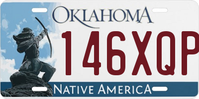 OK license plate 146XQP