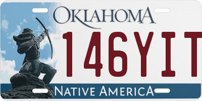 OK license plate 146YIT