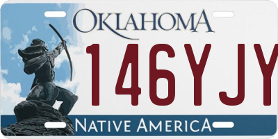 OK license plate 146YJY