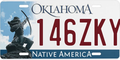 OK license plate 146ZKY