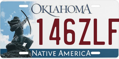 OK license plate 146ZLF