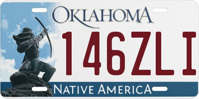 OK license plate 146ZLI