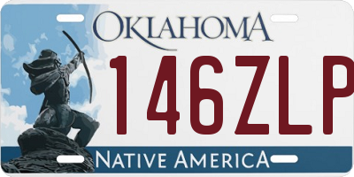 OK license plate 146ZLP
