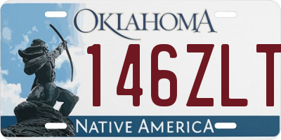 OK license plate 146ZLT