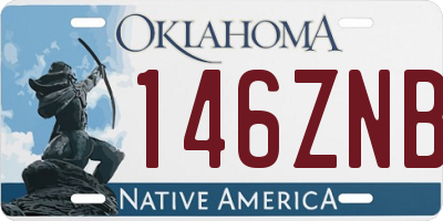 OK license plate 146ZNB