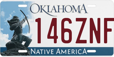 OK license plate 146ZNF