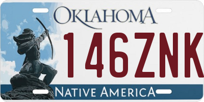 OK license plate 146ZNK
