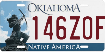 OK license plate 146ZOF