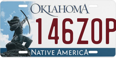 OK license plate 146ZOP