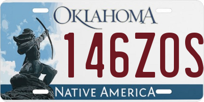 OK license plate 146ZOS