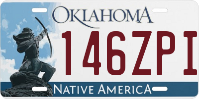 OK license plate 146ZPI