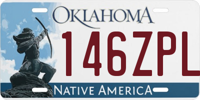 OK license plate 146ZPL