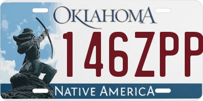 OK license plate 146ZPP