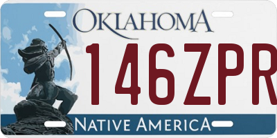 OK license plate 146ZPR