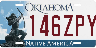 OK license plate 146ZPY