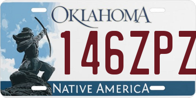 OK license plate 146ZPZ