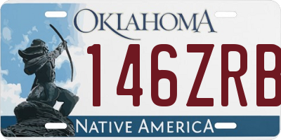 OK license plate 146ZRB