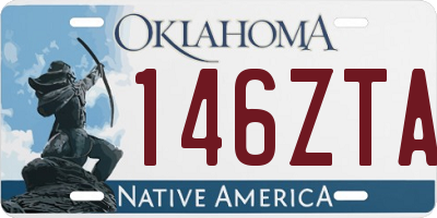 OK license plate 146ZTA