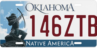 OK license plate 146ZTB