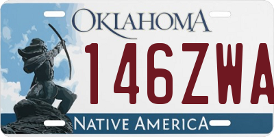 OK license plate 146ZWA
