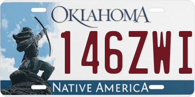 OK license plate 146ZWI