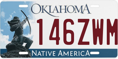 OK license plate 146ZWM