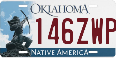 OK license plate 146ZWP
