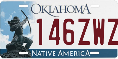 OK license plate 146ZWZ