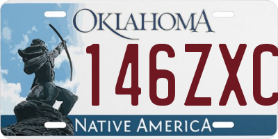 OK license plate 146ZXC