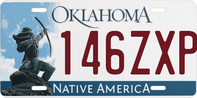 OK license plate 146ZXP