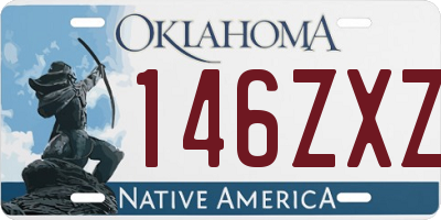 OK license plate 146ZXZ