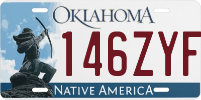 OK license plate 146ZYF