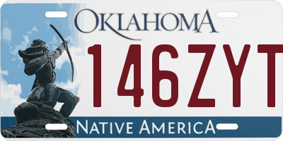 OK license plate 146ZYT
