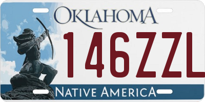 OK license plate 146ZZL