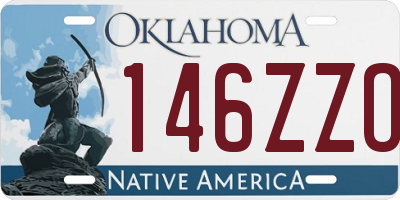 OK license plate 146ZZO