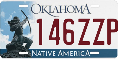 OK license plate 146ZZP