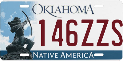 OK license plate 146ZZS