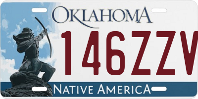 OK license plate 146ZZV