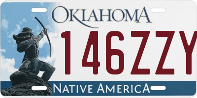 OK license plate 146ZZY