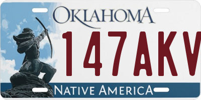 OK license plate 147AKV
