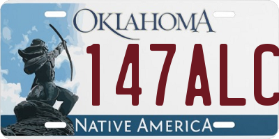 OK license plate 147ALC