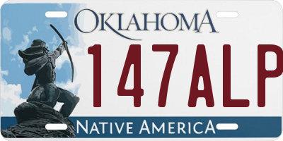 OK license plate 147ALP