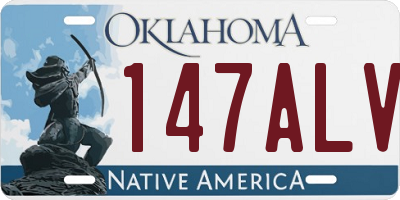 OK license plate 147ALV