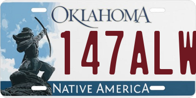 OK license plate 147ALW