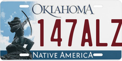 OK license plate 147ALZ
