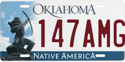 OK license plate 147AMG