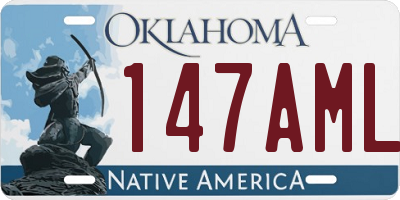 OK license plate 147AML
